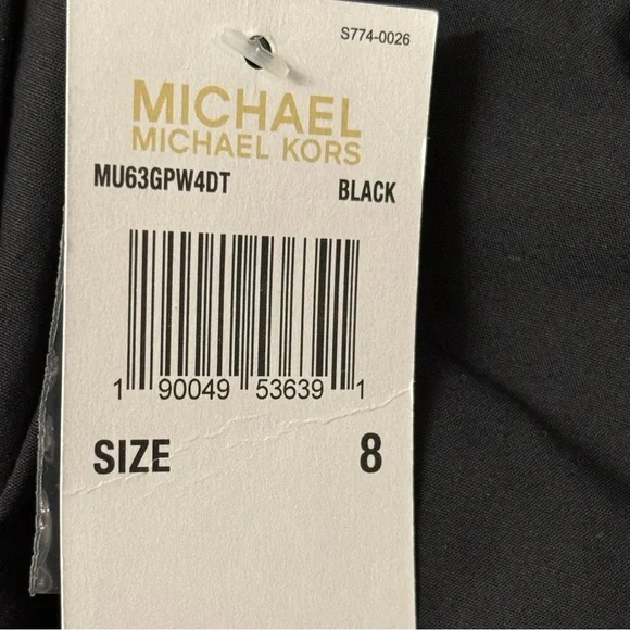 MICHAEL KORS Black Lightweight Straight Leg Capris - Size 8 - NWT!! - Picture 5 of 5